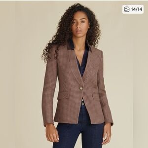 Women's Brown Tweedy Check Blazer Size 6